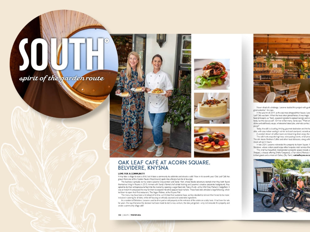 Oak Leaf Restaurant Featured in South Magazine